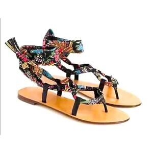 J. Crew Multicolor Strappy Sandals